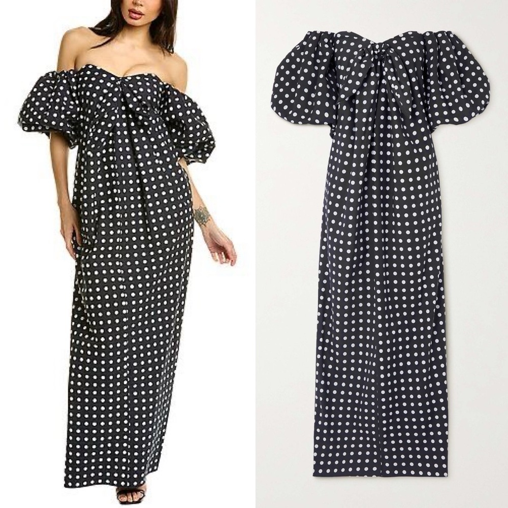 Caroline Constas Reyna Polka Dot Maxi Dress Size XS NWT - Picture 10 of 13